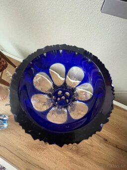 Krásná váza Bohemia crystal 30 Cm top stav - 3