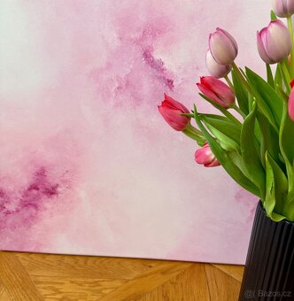 Abstraktní obraz - Láska je ve vzduchu… 60x60cm - 3