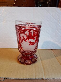 Hodně stará bohatě broušená sklenice - 3