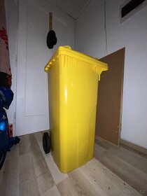 Plastová popelnice - žlutá - 240L - 3