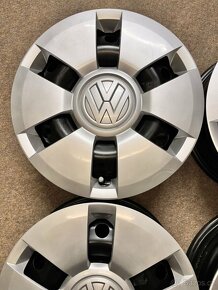 4x100 R14 plechové disky a Poklice originál VW Up - 3