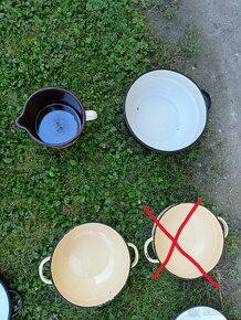 Smaltované nádobí,nádobí,staré smaltované nádobí 7. - 3