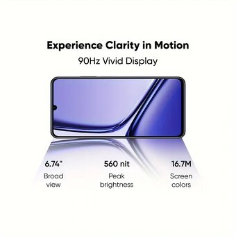 Nový černý Realme Note 50 3GB+64GB - 3