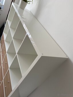 Knihovna IKEA Kallax, bílá, 4x4 - 3