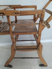 Starožitná dětská jídelní židlička - 3