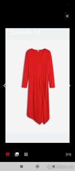 Dámské šaty červené velikost M-L, 40-42 polyester elastan - 3