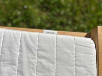 Dětská postel Ikea 70x160 vč matrace, zábradlí - 3