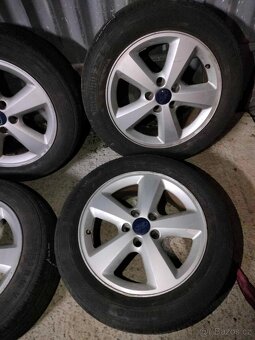 4ks alu disky orig. Ford 5x108 r16 pneu 4mm 205/55 r16 - 3