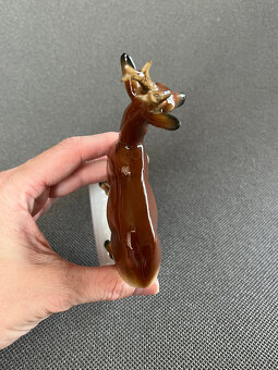Starožitná soška Srneček 14 cm, Aelteste Volkstedter - 3