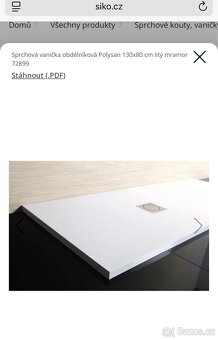 Komplet NOVÉ sprchové dveře se sprchovou vaničkou - 3