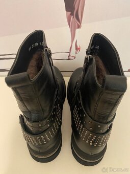 Boty zimní, pravá kůže a pravé kožešin - 3