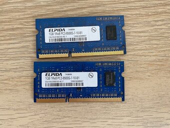 Paměti RAM 2GB DDR3 SO-DIMM 1066 MHz (2x 1GB) PC3-8500S - 3