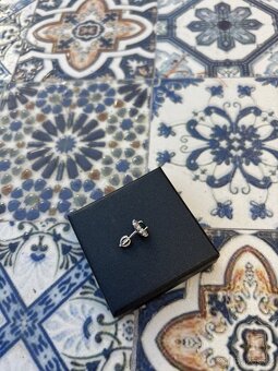 Diamantové náušnice , bílé zlato a smaragdy - 3