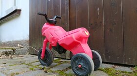 Dětské odrážedlo motorka, růžové, plně funkční - 3