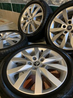 Alu kola Škoda R17 5X112 LETNÍ PNEU 205/50 R17 CRYSTAL - 3