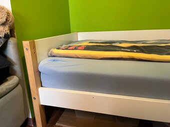 Flexa-zvýšená postel s šikmým žebříkem včetně matrace - 3