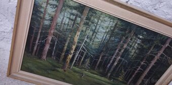 Starý obraz olej na sololitu 63x83 cm. Signováno Žák 72. - 3