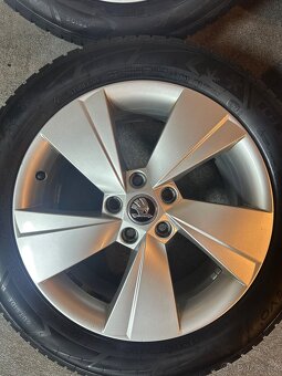 ALU Kola ŠKODA 5x112 R17 ZEUS Zánovní Zimní Pneu 215/55/17 - 3
