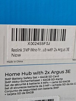Kamery Reolink Home Hub + 2x Argus 3E - Nové jen rozbalené - 3