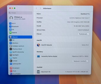 MacBook Pro 16” 2019 CTO /16GB RAM/i7/512GB SSD/Záruka - 3
