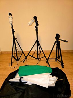 Green Screen Sada 2x Osvětlení + Stativy - 3