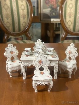 Sběratelský porcelánový miniatur set – ručně malovaný - 3