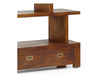Koloniální knihovna – masiv, originální design 180cm - 3