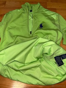 Zářivě zelená mikina se stojáčkem, Ralph Lauren Golf, vel. S - 3