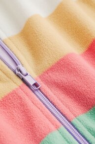 ☘️ Dívčí PRUHOVANÁ MIKINA H&M fleecová vel. 134/140 ☘️ - 3