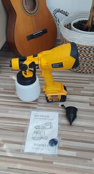 Aku stříkací pistole,pro baterie DeWALT 18-20V, nová. - 3