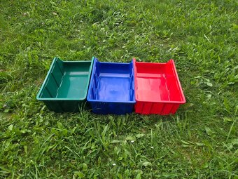 Plastové stohovatelné boxy / zásobníky – 49×33×19 cm – různé - 3