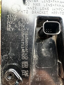 Jeep wrangler JL světla led zadní vc Blis čidel , orginal - 3