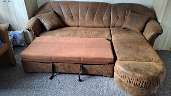 Rozkládací sedací souprava s otomanem - 3