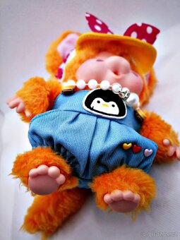 💖Mončičák moncicak monchhichi vzácné Nyamy kotě FUCHSINKA - 3