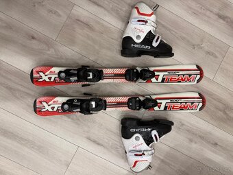 Prodám lyže a boty, dětské, velikost bot 22,2 a lyže 80cm. I - 3