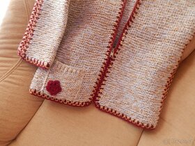 DĚTSKÉ pletené paleto na zip - 3