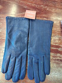 Luxusní dámské kožené rukavice s teplou podšívkou - 3