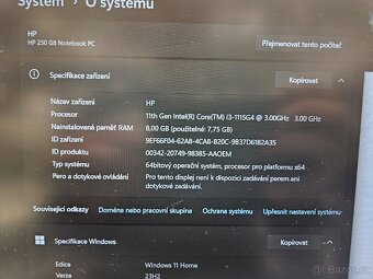 Notebook HP i3 11Th, SSD, UHD - 3