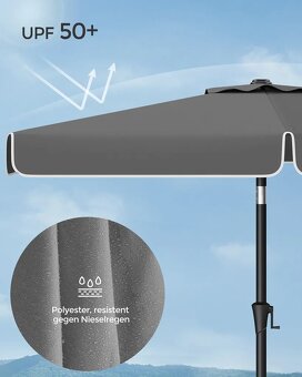 Slunečník Songmics 200x150 cm nový + balkónový držák - 3