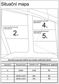 Prodej stavebního pozemku v obci Malčín - 3