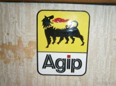samolepky ,samolepka AGIP, obtisk - 3