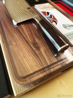 Nůž Xinzuo B1R TAO8 z damaškové oceli + prkénko - 3