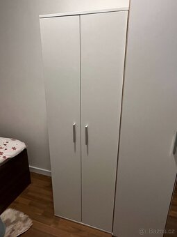 Šatní skříň 176x60, 2 dveře, bílá - 3