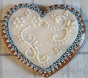Dekorační perník, velké srdce - 3