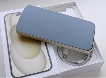 iPhone 15 Yellow BATERIE 100% TOP - 3