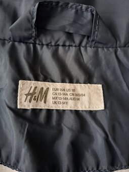 Modrá chlapecká přechod. bunda bunda H&M - vel.164 - 3