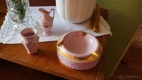 Růžový porcelán 7 kusů - 3