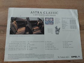 Opel Astra Vectra leták prospekt - 3
