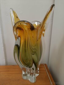 Luxusní váza z hutního skla - J. Hospodka, Chřibská - 3