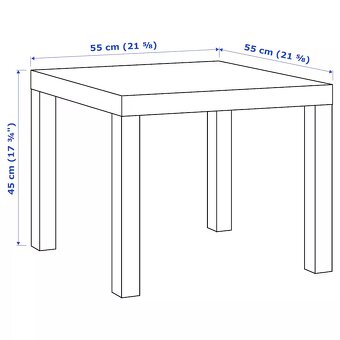 Stolek LACK IKEA - velmi dobrý stav - 3